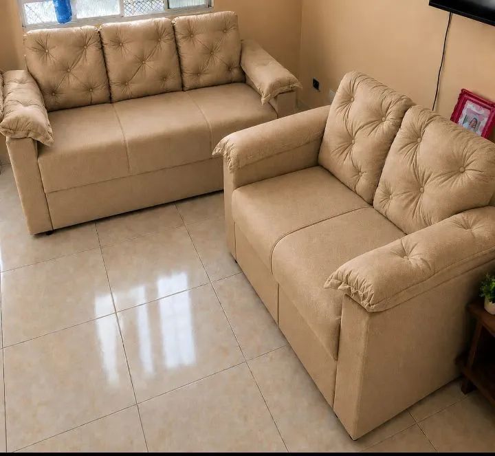 QUEIMA DE ESTOQUE SOFÁ 3E2 LUGARES PAGAMENTO NA ENTREGA.