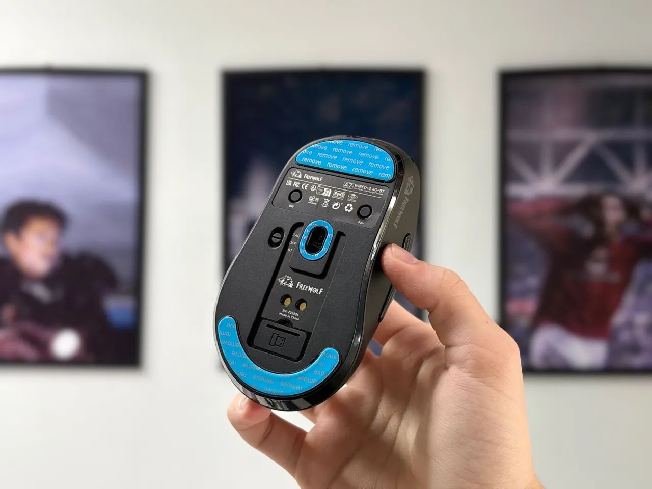 Mouse sem fio Freewolf A7 - Foto 4