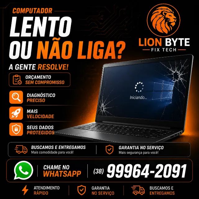 Formatação de Desktop's e Notebook's FORMATAÇÃO PROFISSIONAL LION BYTE FIX TECH - Foto 3