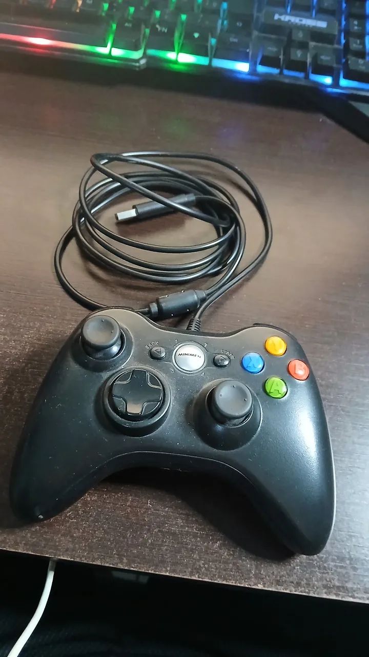 Controle de Xbox e Ps2 com fio para PC e CONSOLE - Foto 2