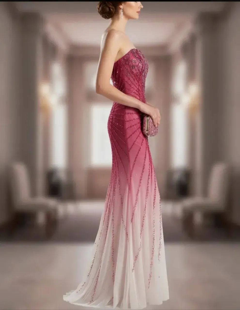 Vestido pink degrade - Foto 4