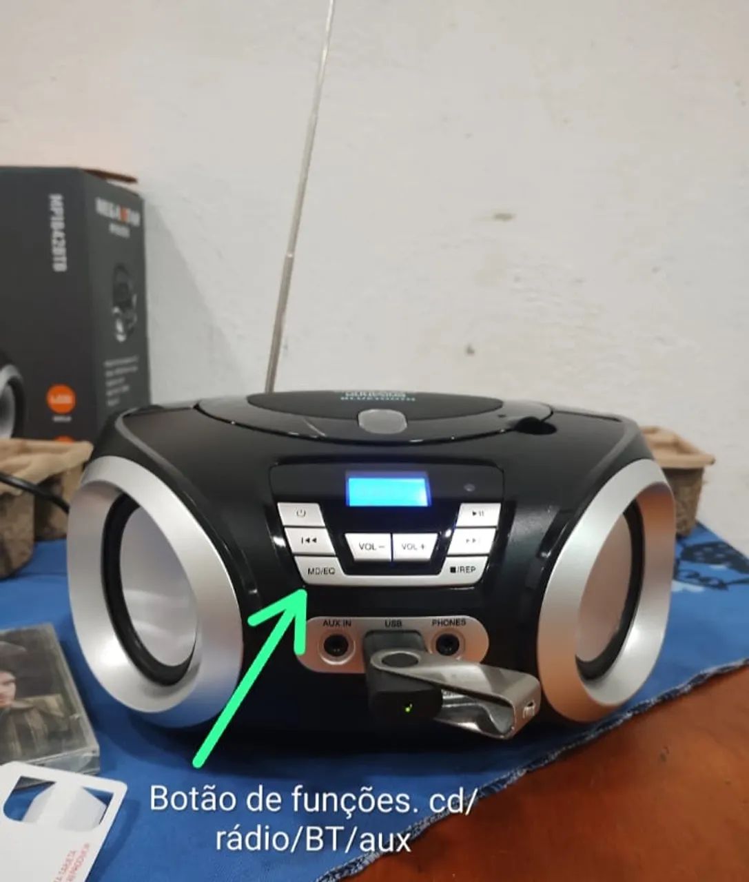 MegaStar boombox portátil caixa de som - Foto 2