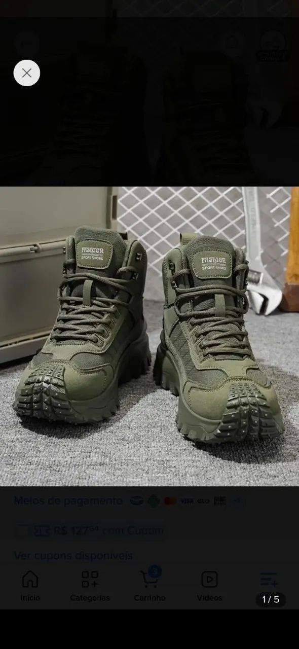 BOTAS ADVENTURE ESTILO MILITAR - Foto 3
