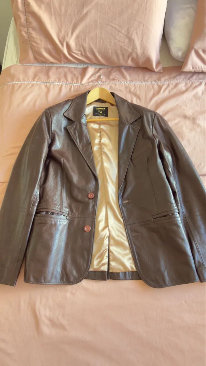 Blazer de Couro Legítimo JAVALI - Foto 2