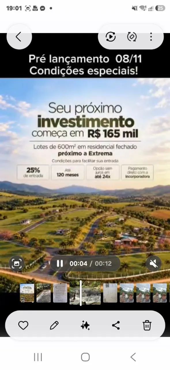 Terreno itapeva mg