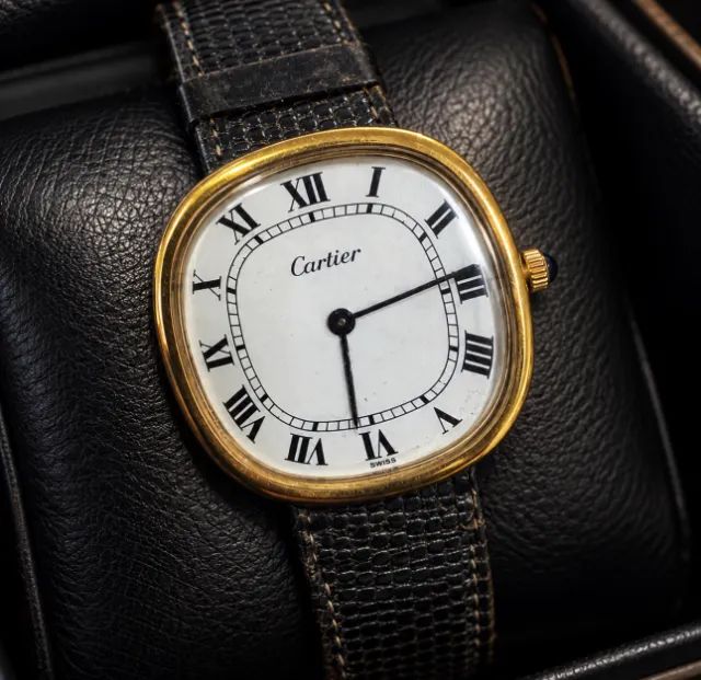 Relógio Cartier Original 33mm Plaque ouro - Foto 2