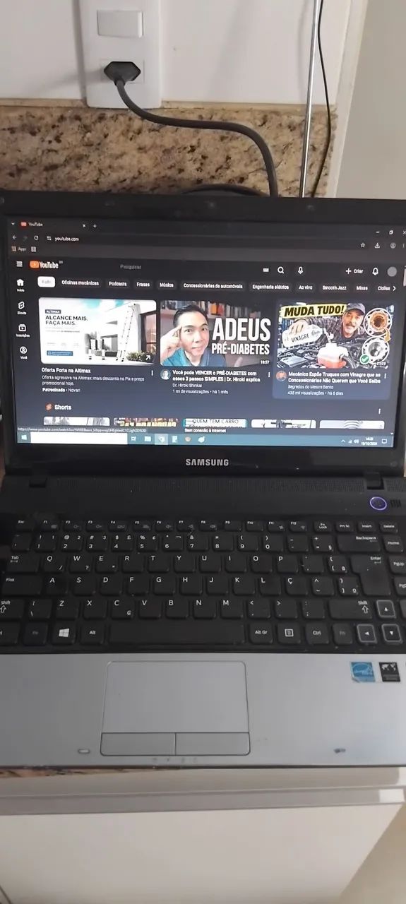 Notebook samsung i3 4ram ssd 120gb