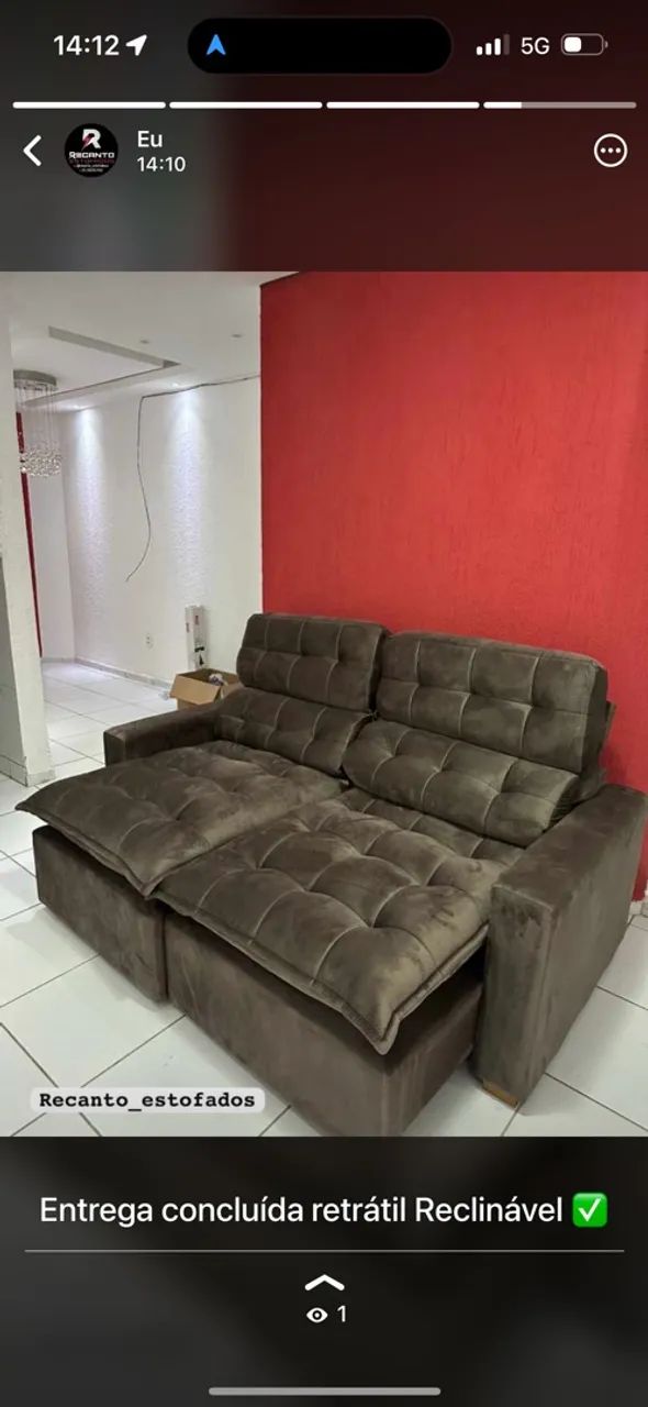 Sofá retr átil reclináveis da fábrica pronta entrega  - Foto 2