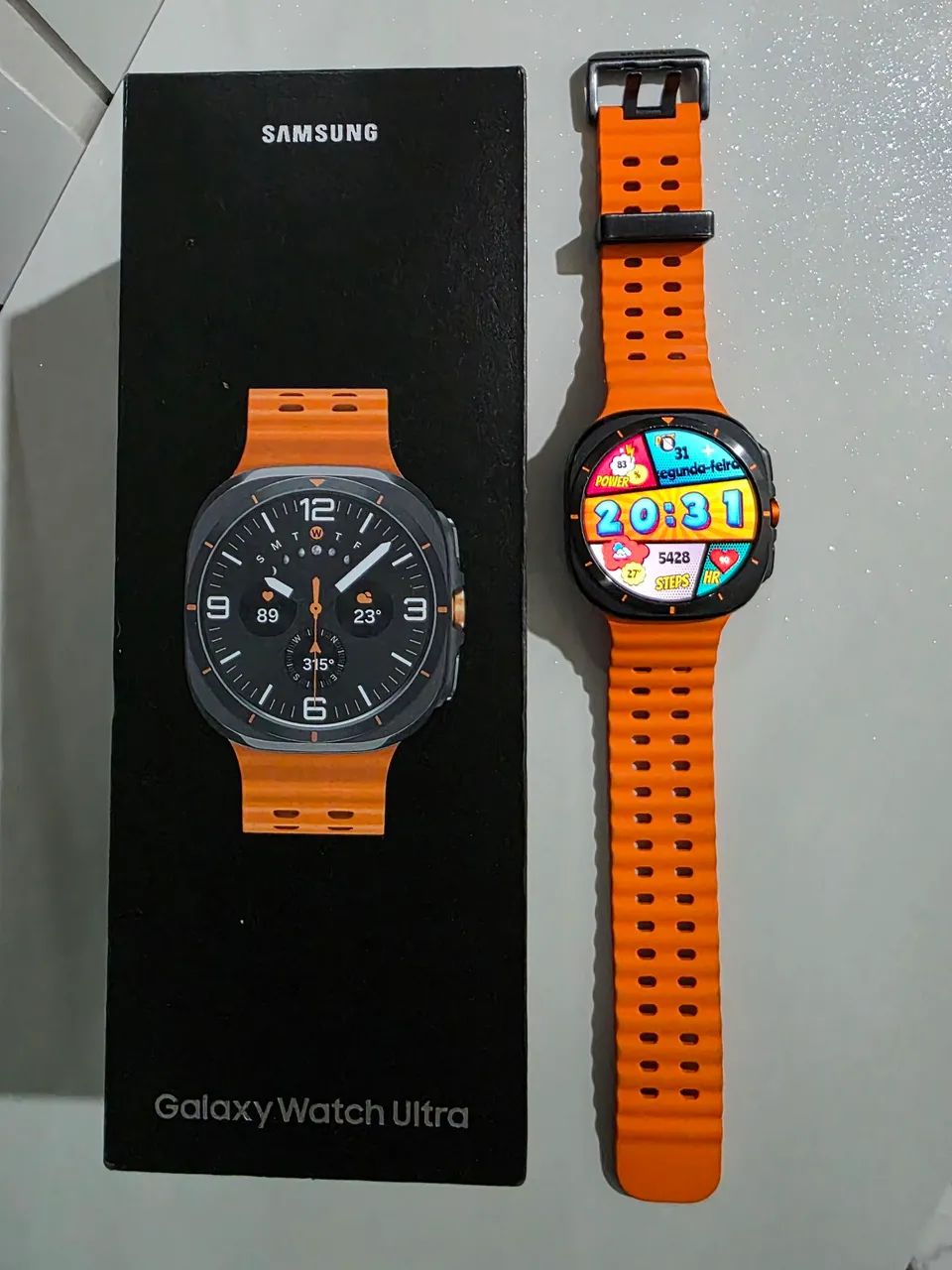Galaxy Watch Ultra Laranja/Preto