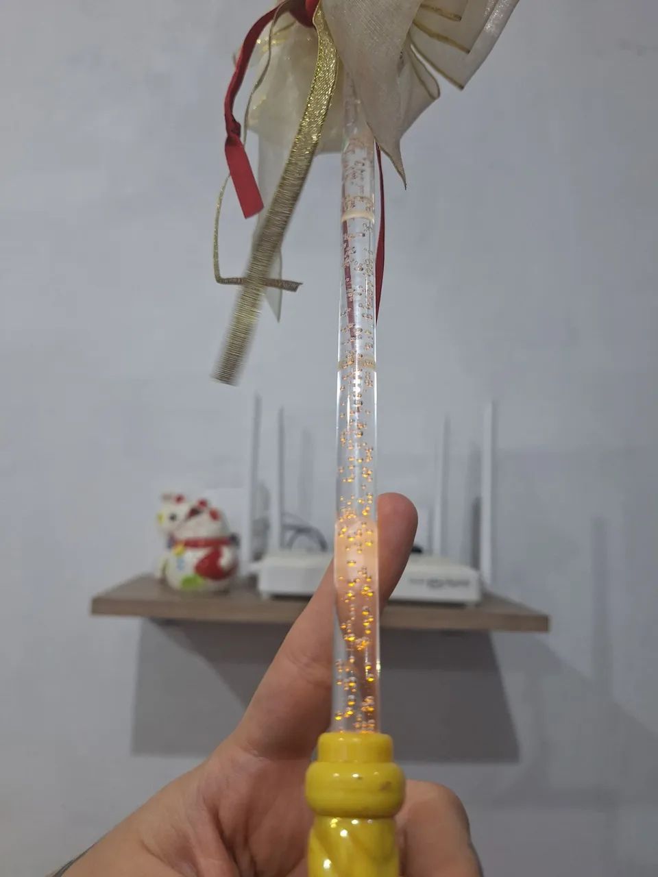 Lote cetro de brinquedo luminoso princesa Disney Bela e a fera original  - Foto 4