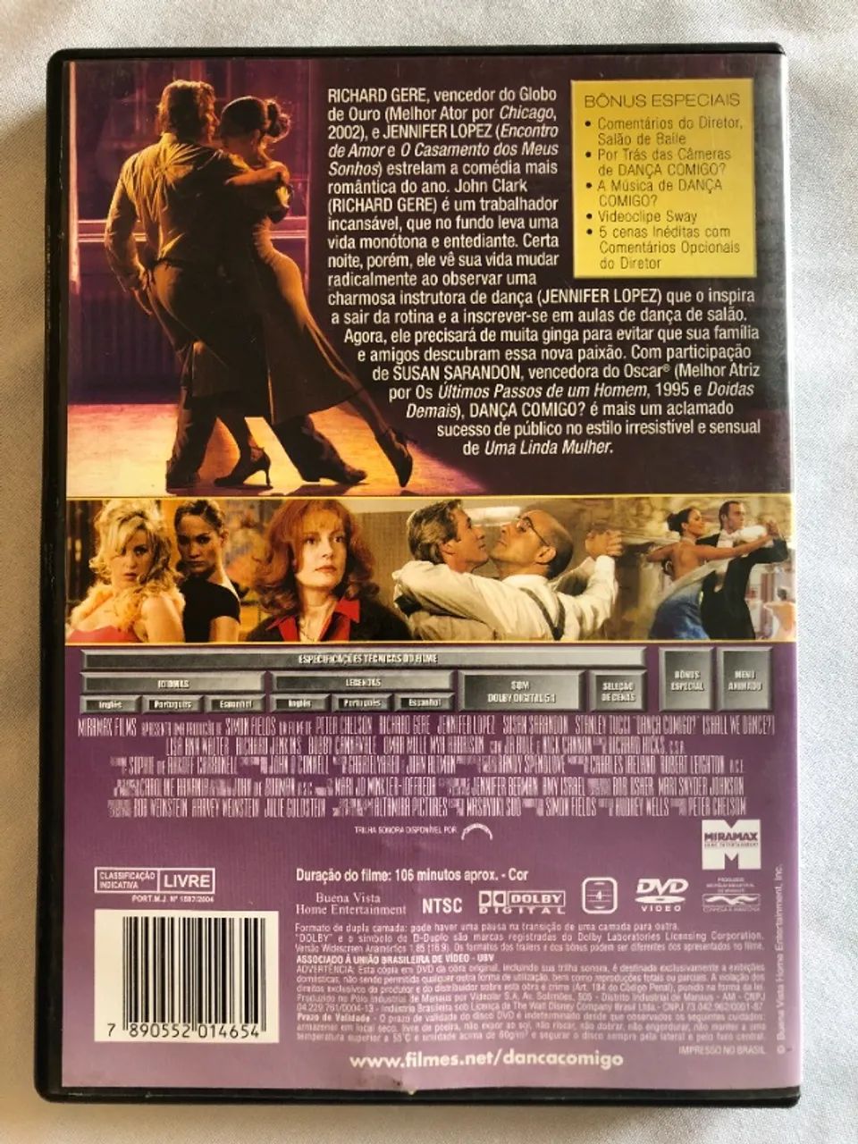 Dvd Filme Dança Comigo? Richard Gere e Jennifer Lopez - Foto 3