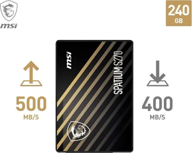 HD SSD MSI Spatium 240GB S270 - Foto 5