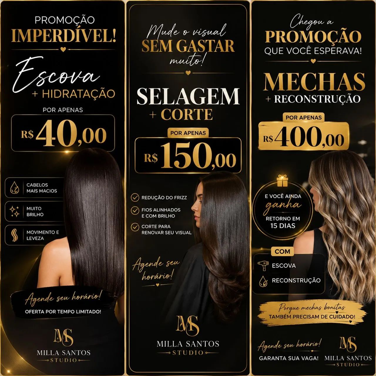 Cabeleireira e Maquiadora 