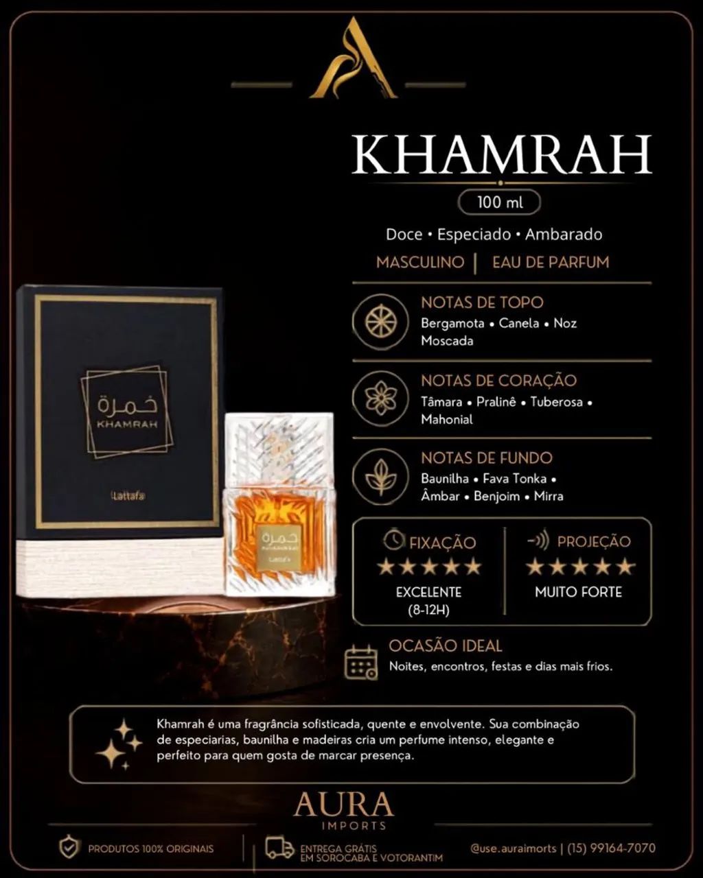 Lattafa Khamrah 100ml - Foto 2