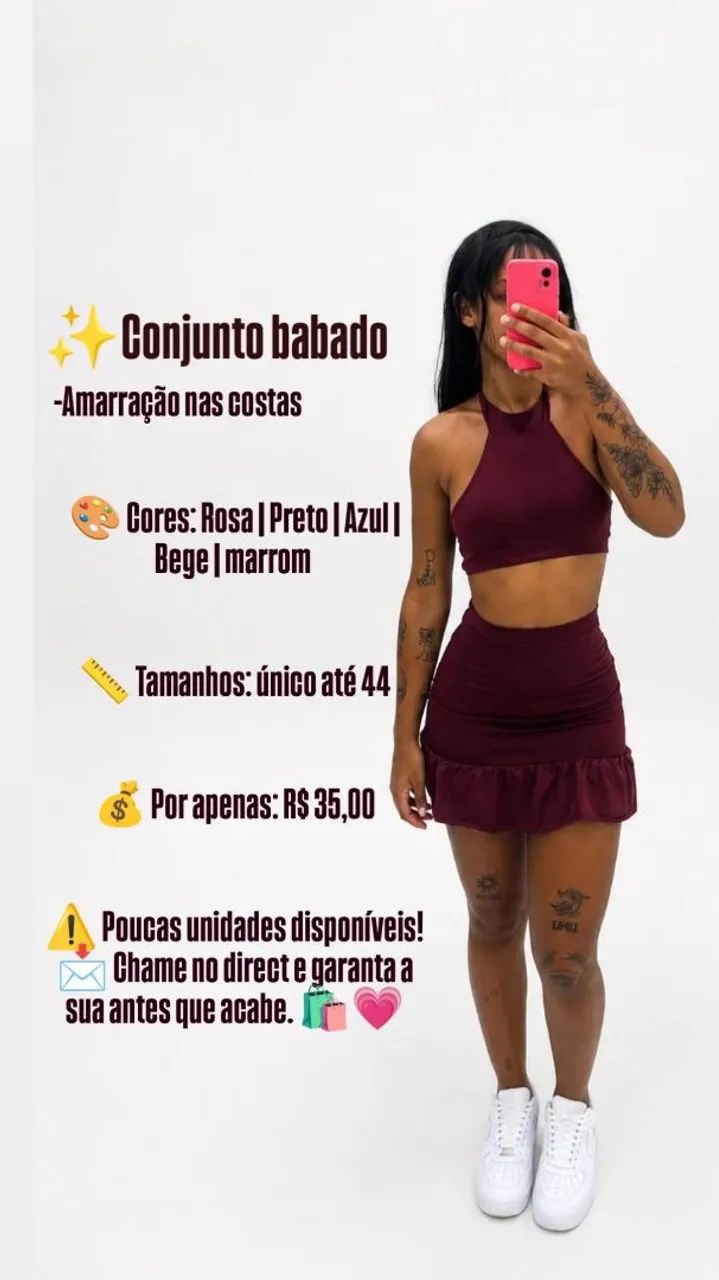 Conjunto babado 
