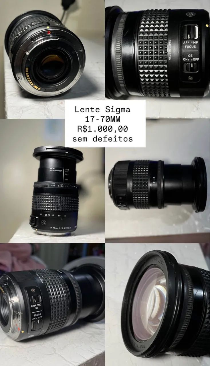 LENTE SIGMA 17-70 MM