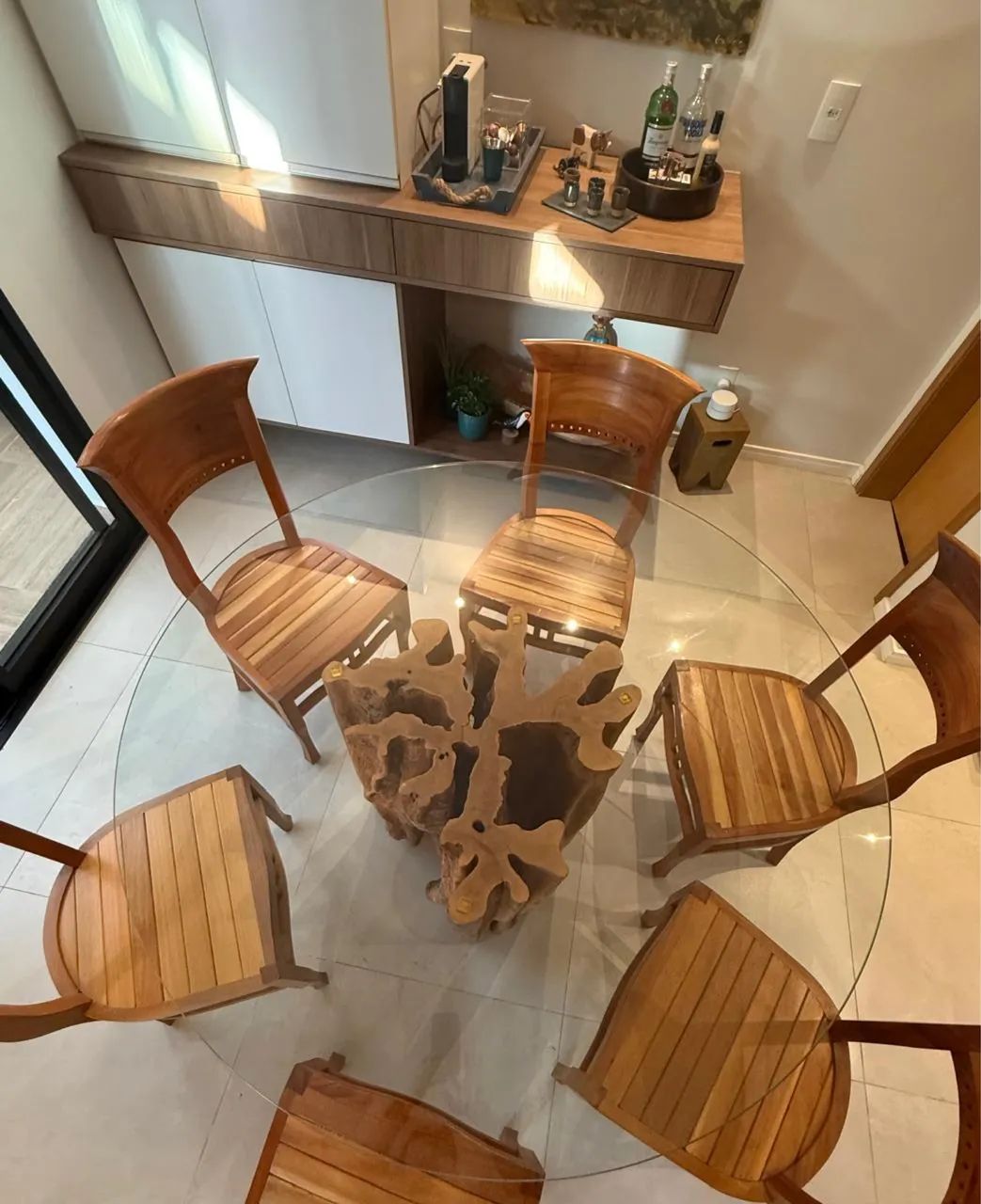 Conjunto mesa de jantar redonda com 6 cadeiras - Foto 3