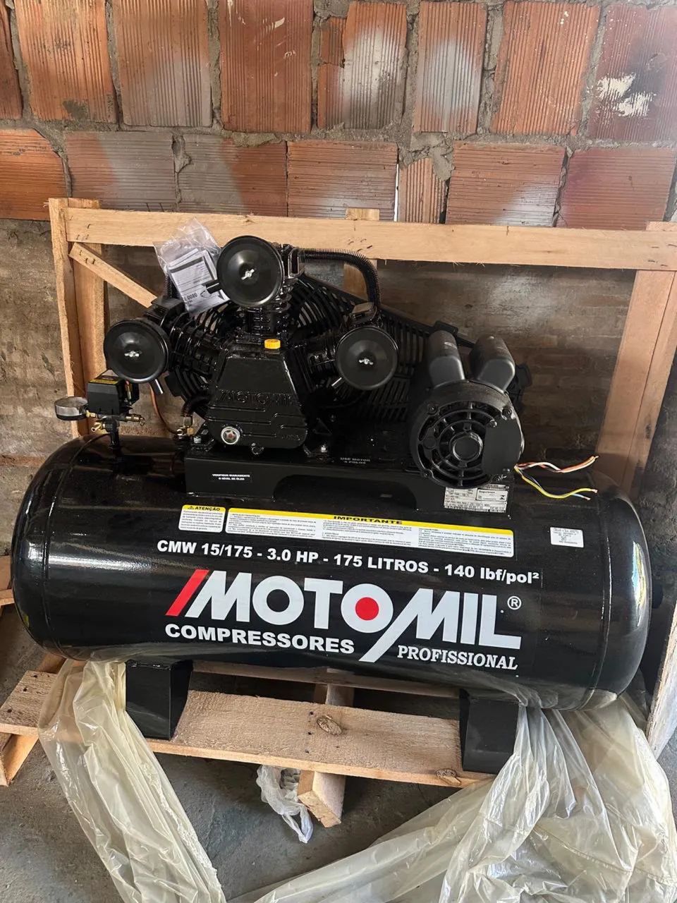 Compressor moto mil zero nunca ligado 