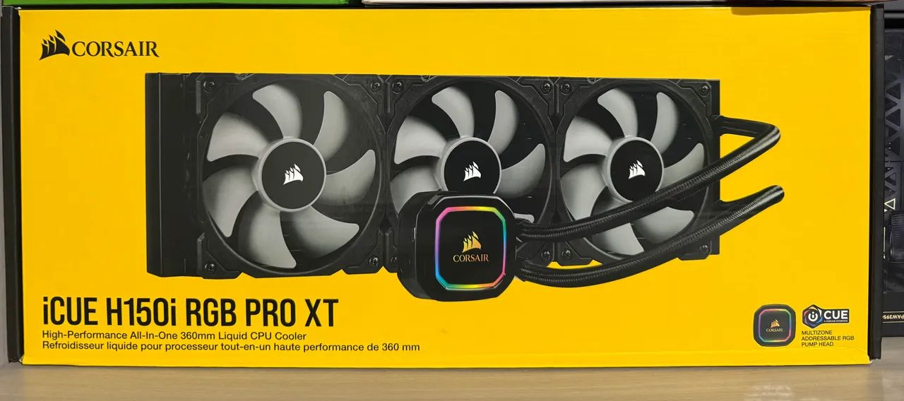 Watercooler Corsair h150i pro xt. 360mm