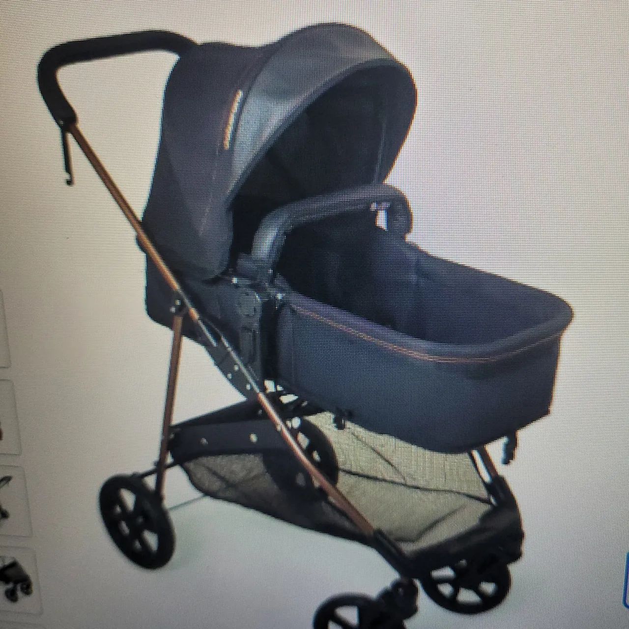 Carrinho + bebê conforto Galzerano Cobre
