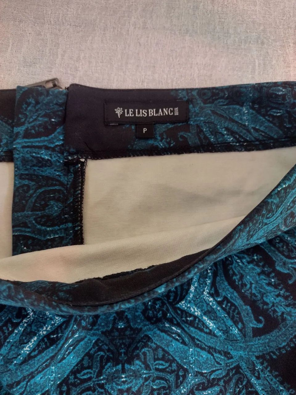 Saia grife Lê Lis Blanc jacquard P - Foto 4