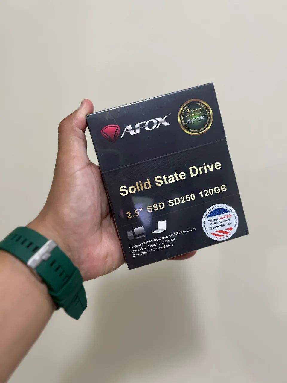 SSD 120GB AFOX SD250-120GN SATA III Read Speed 500MB/s and Write Speed 440MB/s