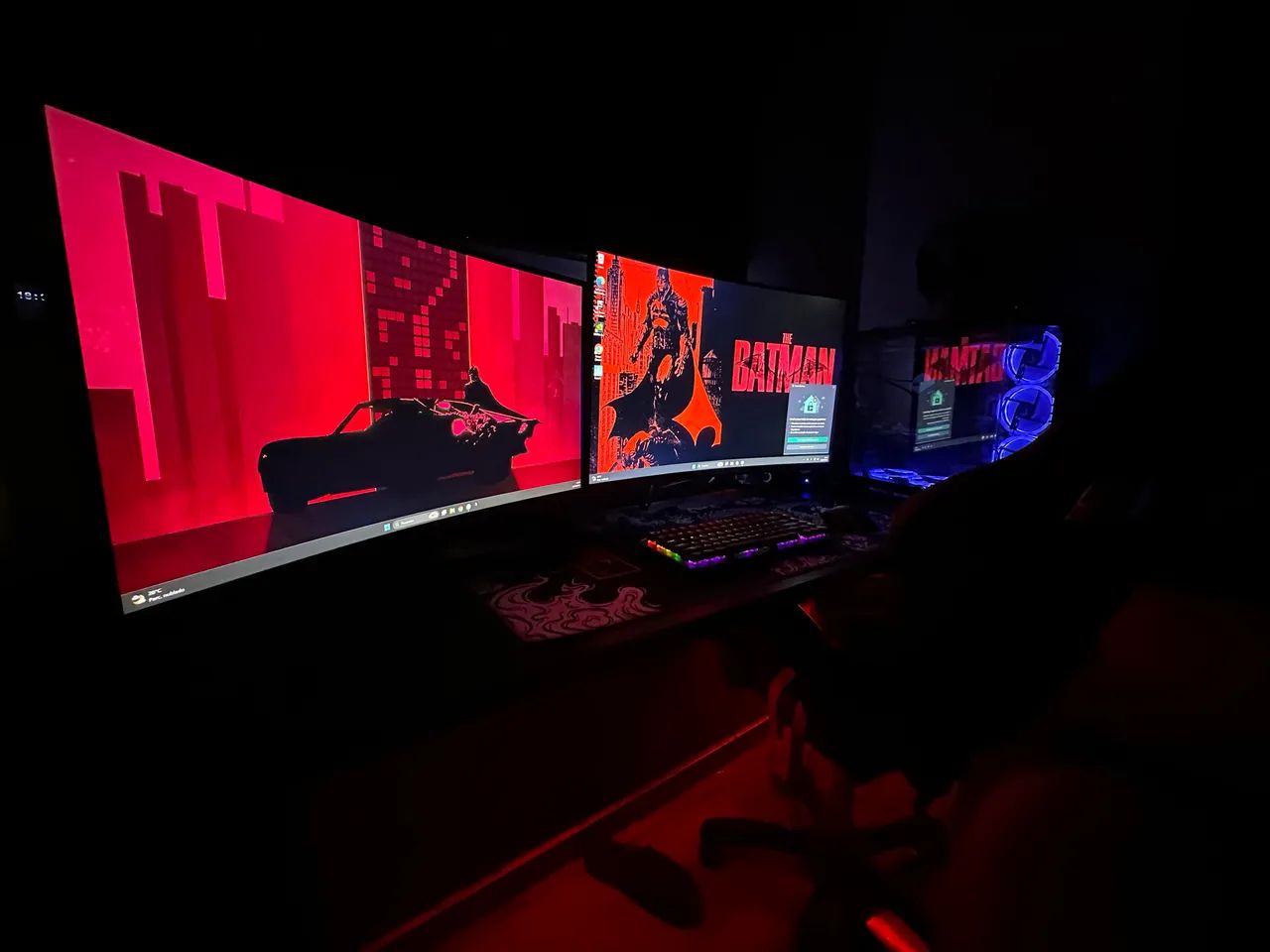 2 Monitores Gamer Curvo 165 Hz - Foto 2