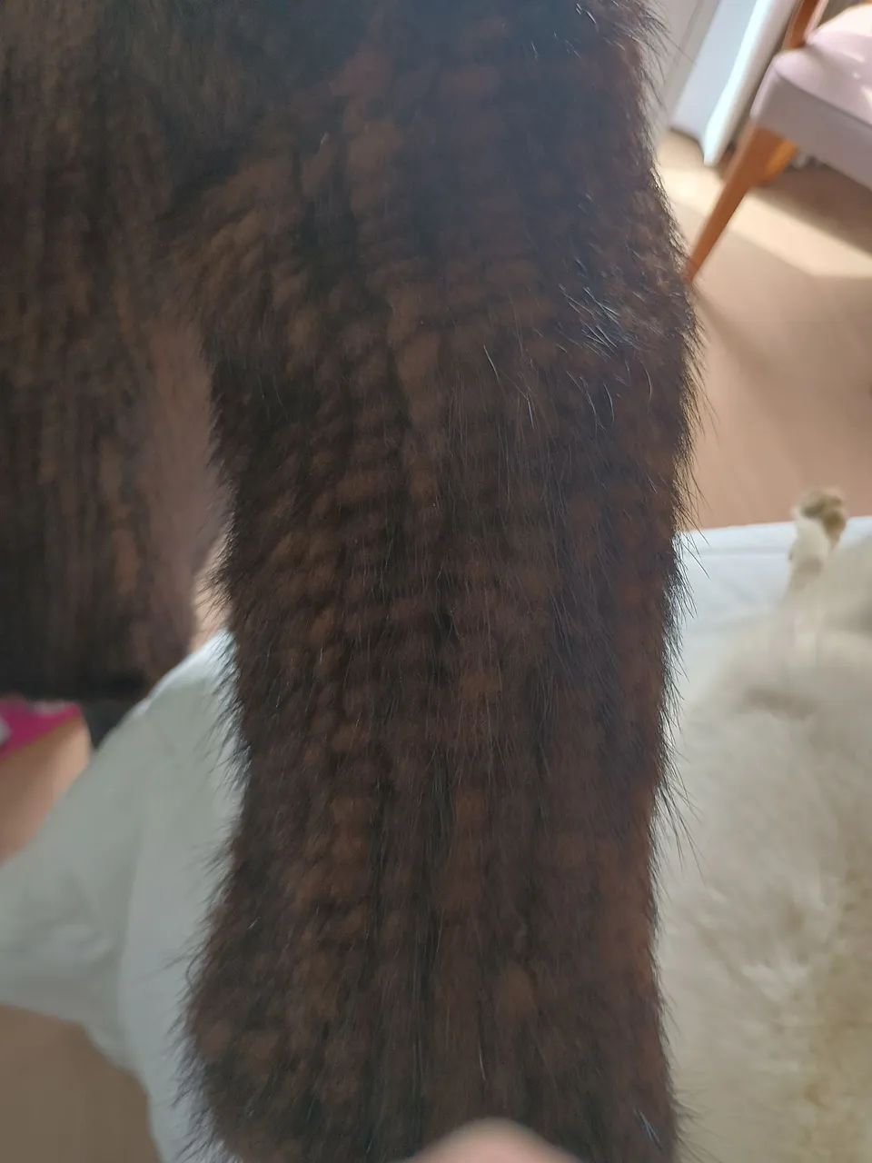 Casaco em Vison e lã  - Foto 3
