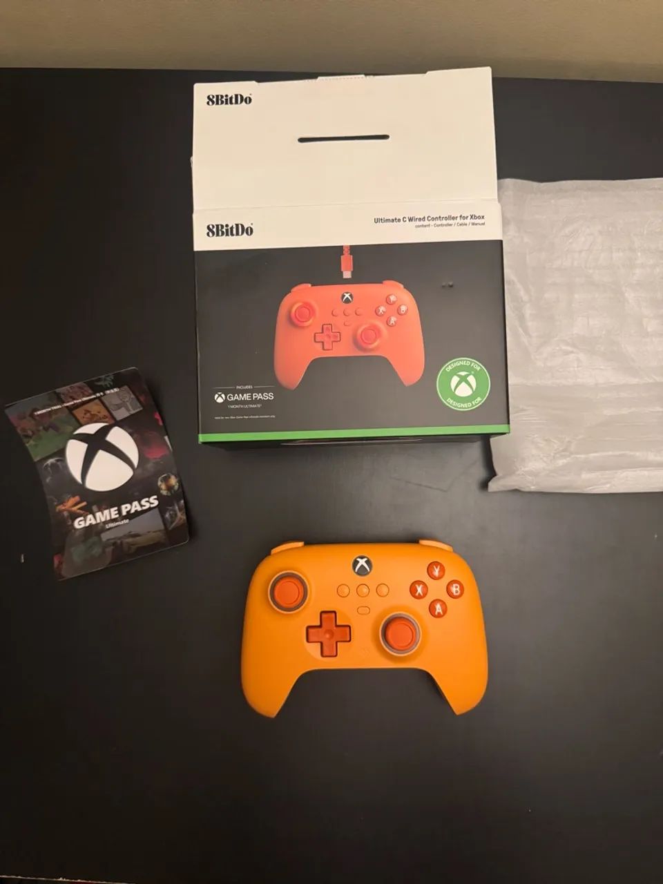 Controle 8BitDo Ultimate C (Completo com caixa, Xbox Gamepass)