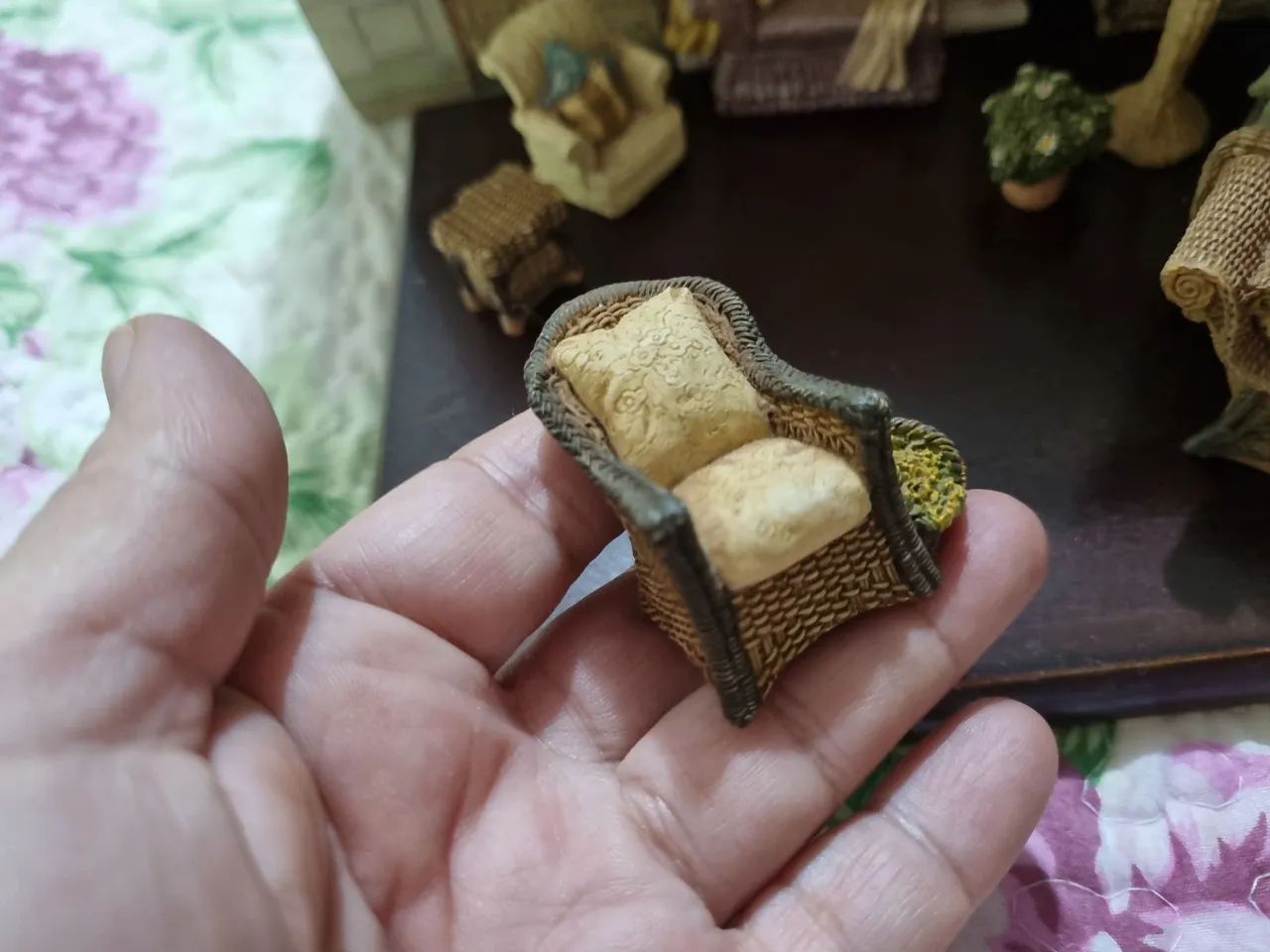 Miniatura quarto em resina Vintage - Foto 4