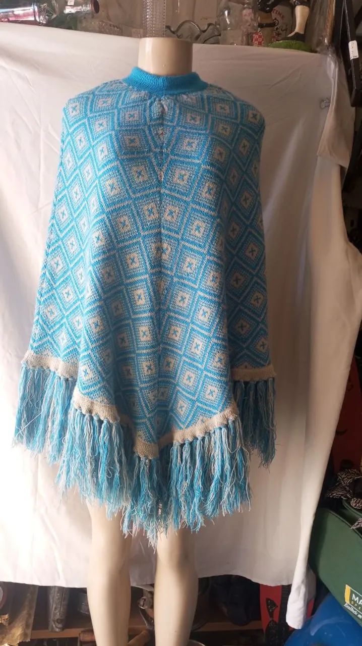Poncho de lã 