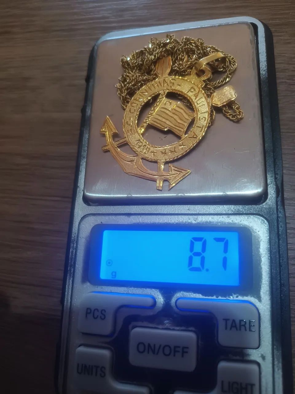 Corrente e Pingente Ouro 18K 750 8,8 Gramas  - Foto 2
