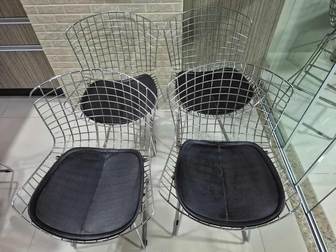 Cadeira bertoia aramada 4unidades - Foto 2