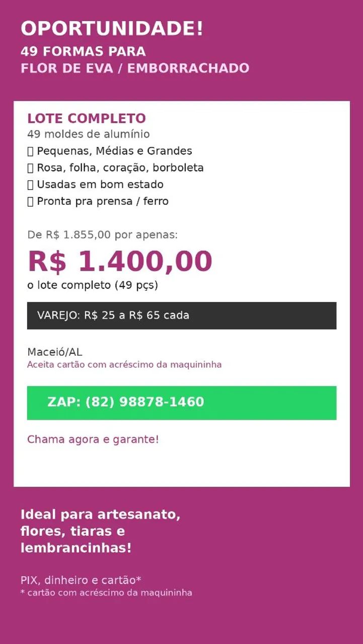 FORMAS PARA FLOR DE EVA/ EMBORRACHADO 