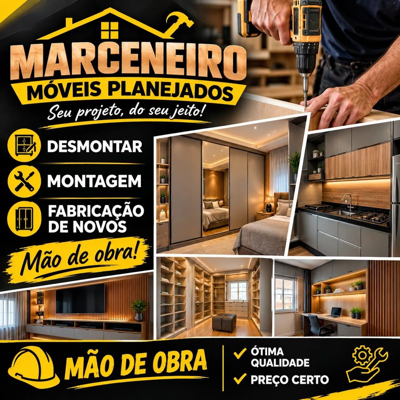 Montado de móveis 