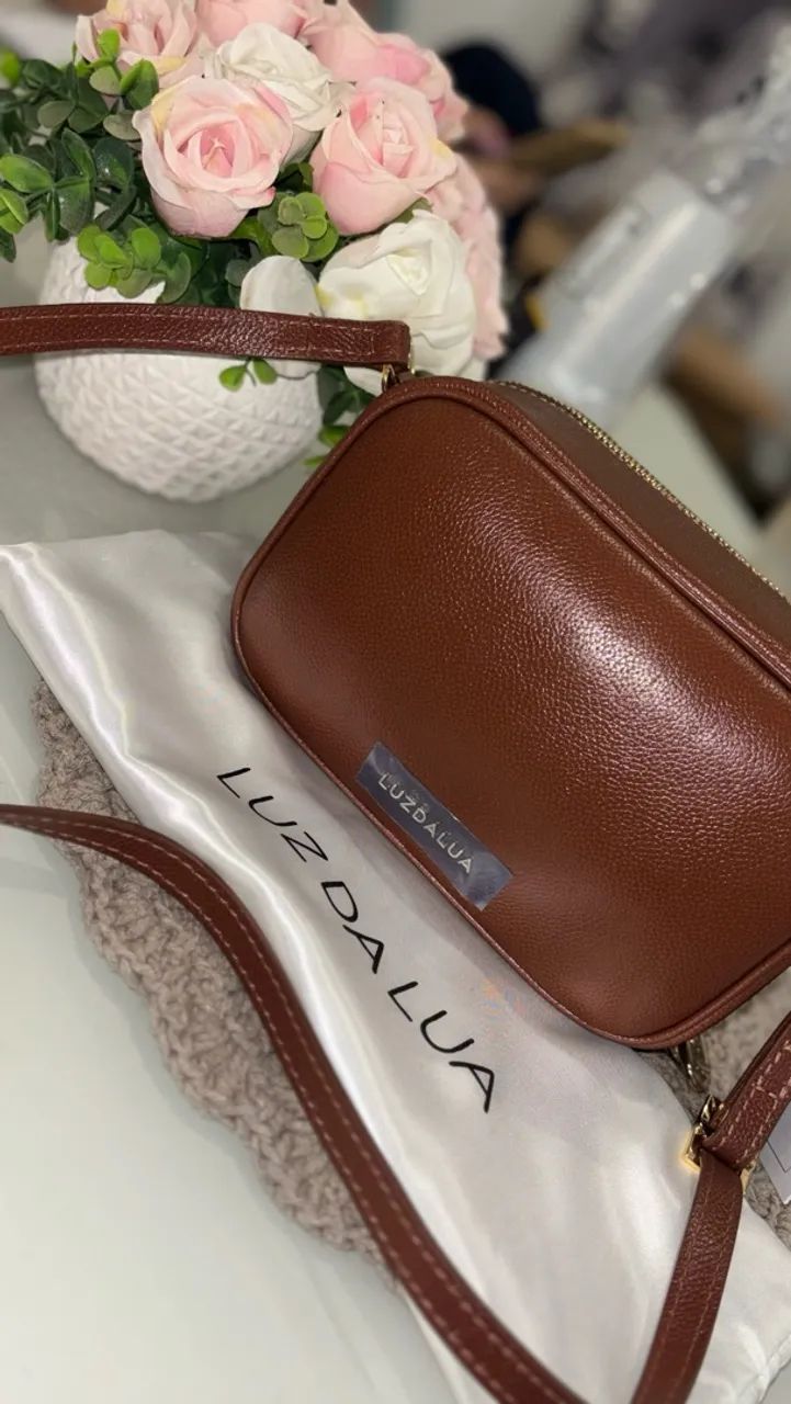 Bolsa Luz da Lua Marrom NOVA  - Foto 2