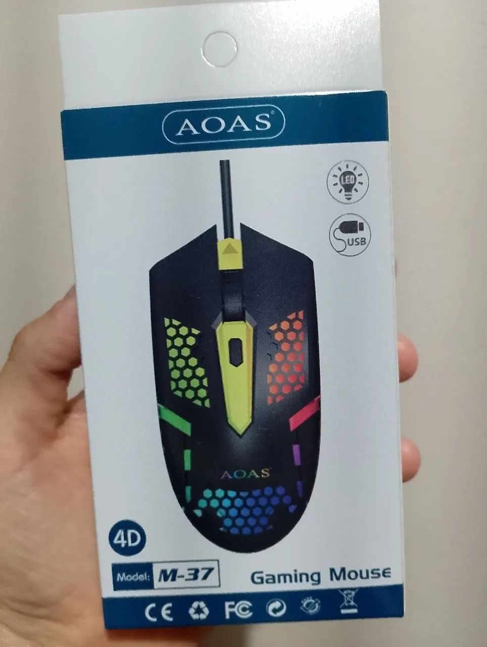 Mouse com fio 800 1200 1600Dpi - Foto 2
