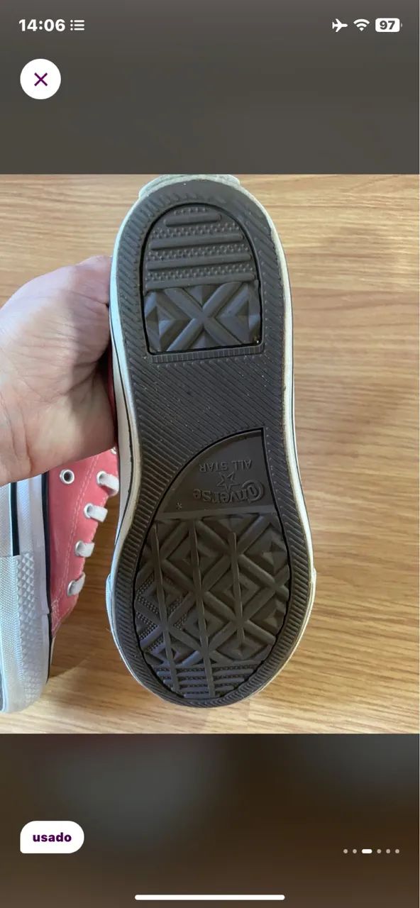 Tênis converse All Star rosa 32 - Foto 2