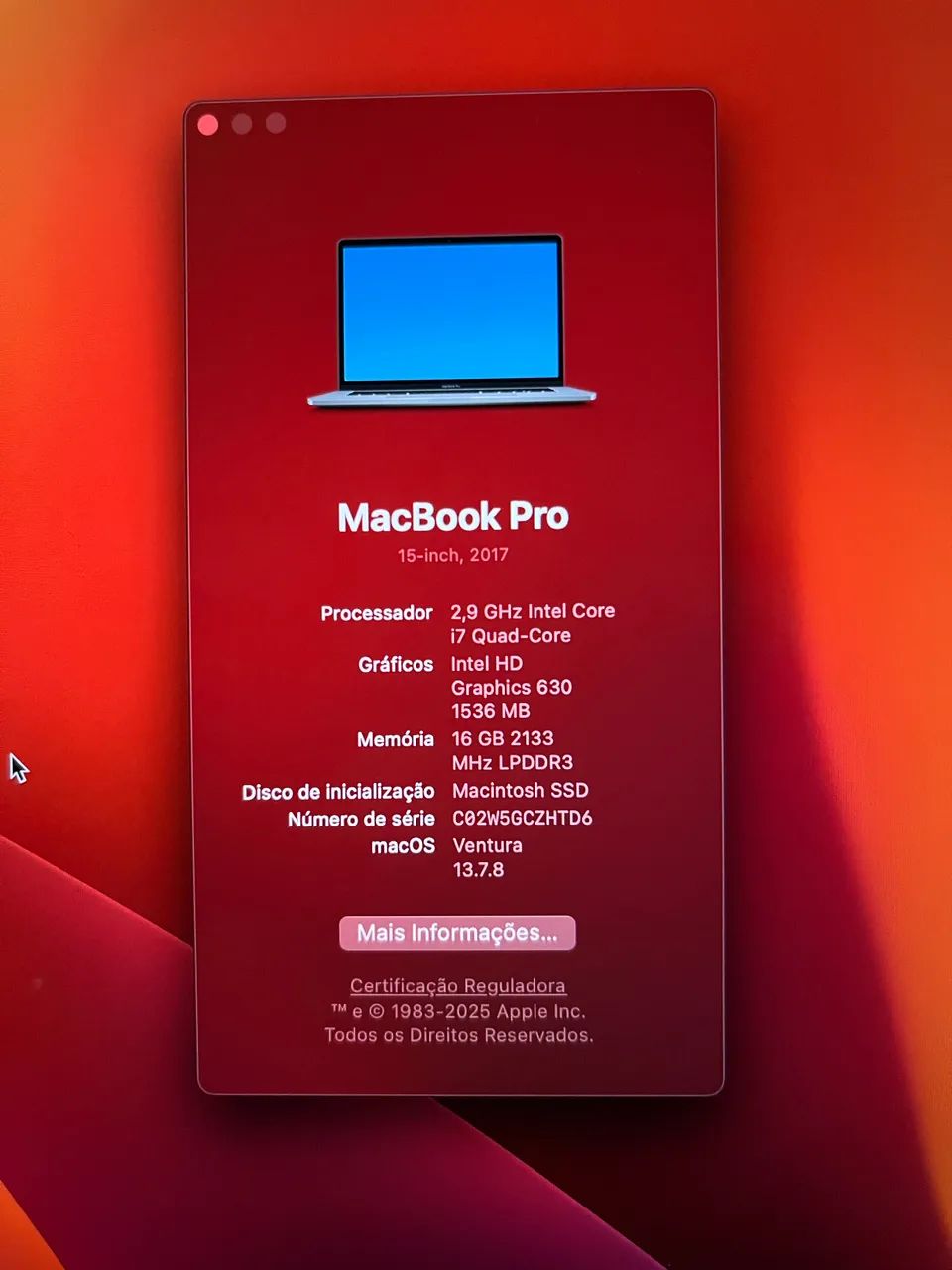 MacBook Pro 15? 2017 i7 | 16GB RAM | SSD | Ótimo Estado - Foto 2