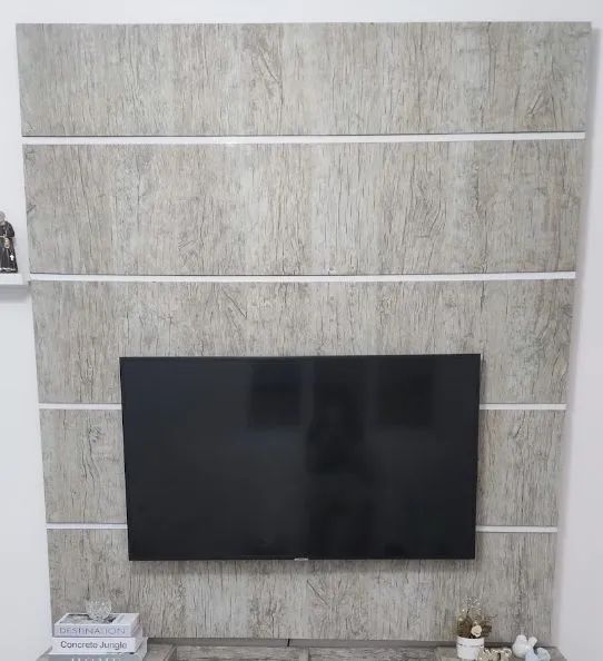 Painel e Rack TV 100% MDF texturizado, Completo! - Foto 2