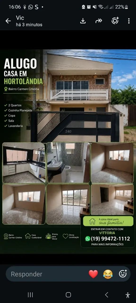 Casa pra aluga