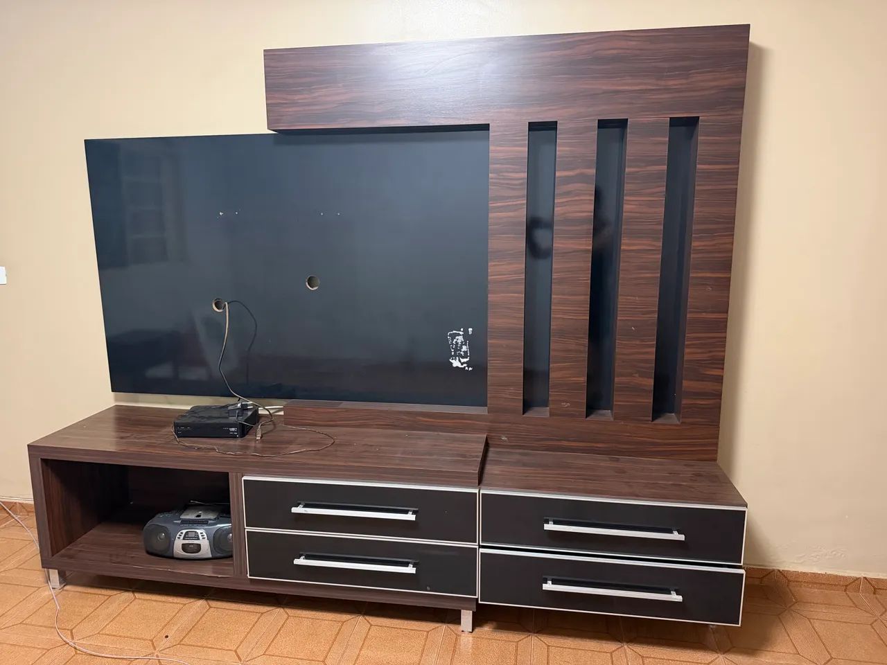 Painel de tv e rack MDF