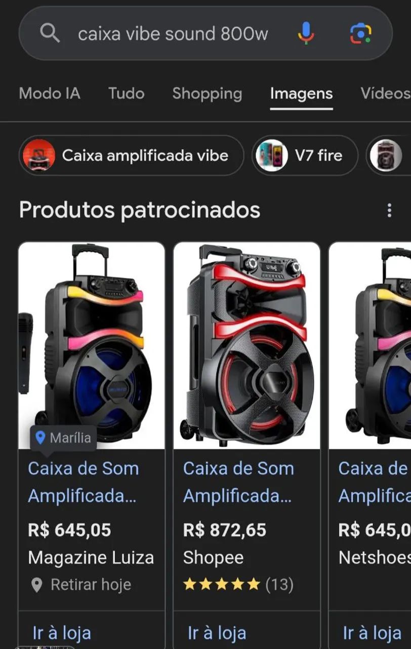 caixa de som BEM ALTA vibe sound 800w - Equipamentos e Acessórios