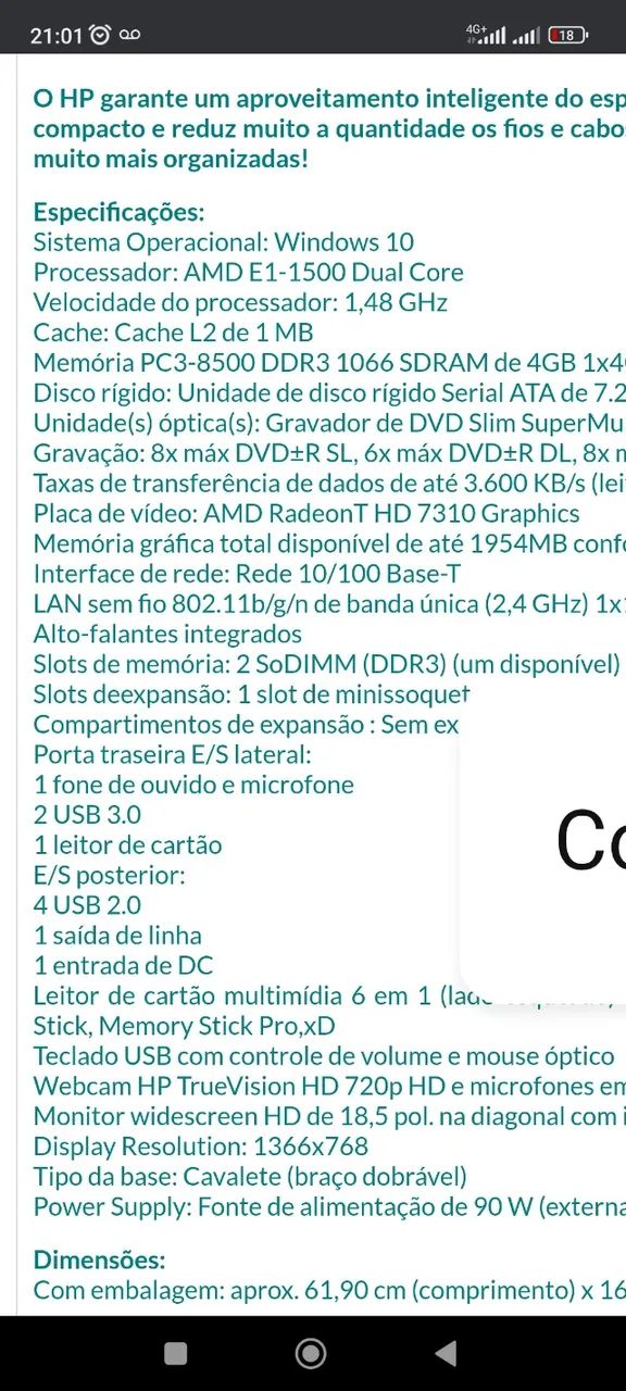 COMPUTADOR ALL ONE - Foto 4