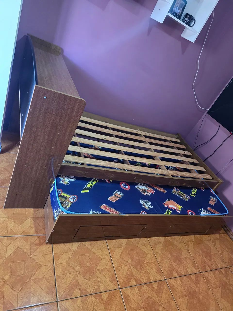 Cama de solteiro com auxiliar - Foto 2