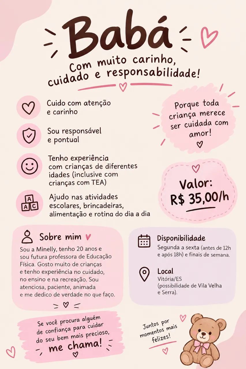 Precisa de babá??