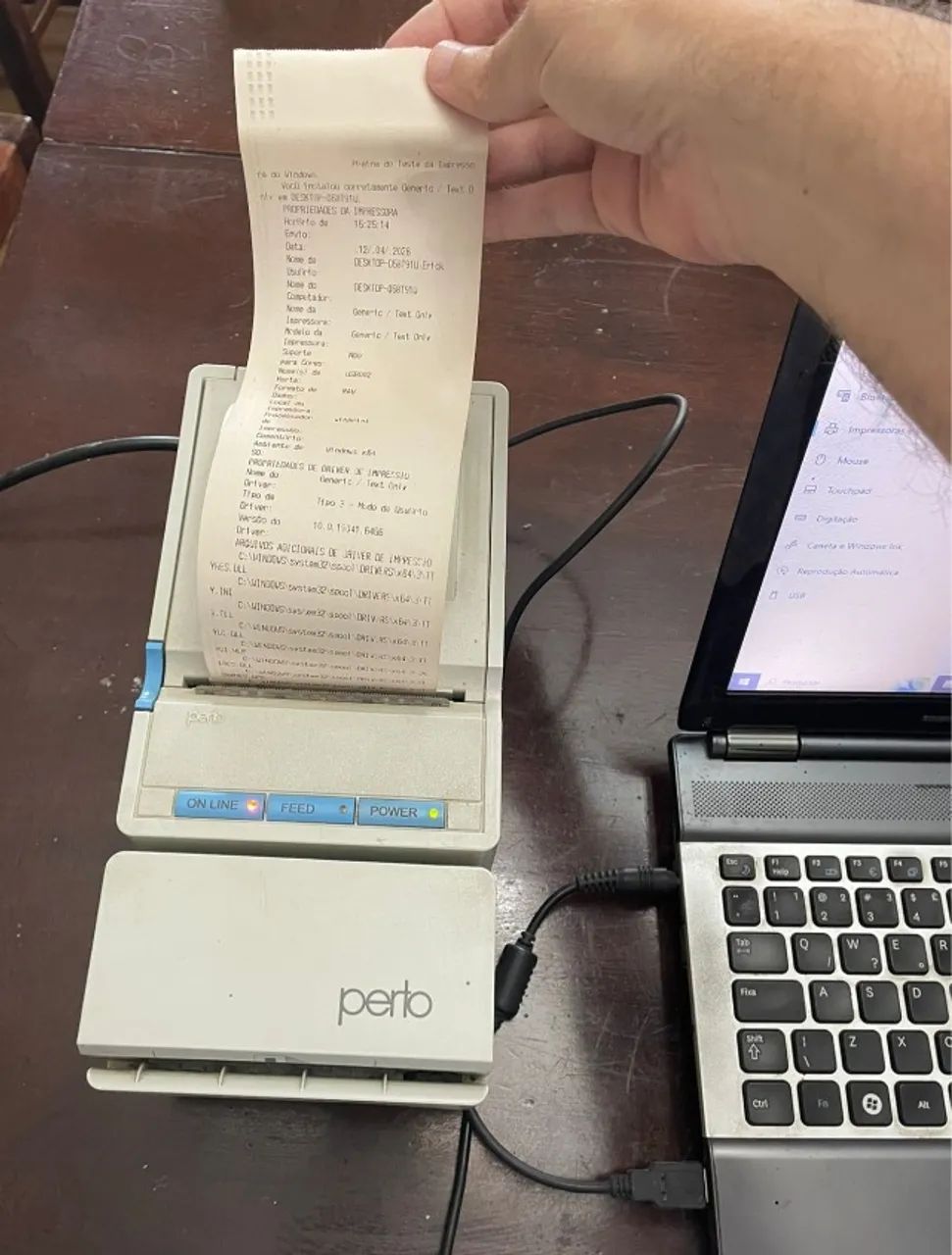 KIT IMPRESSORA DE CUPOM E AUTENTICADORA + LEITOR DE CODIGO DE BARRAS - Foto 4