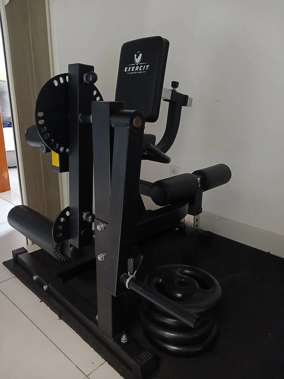 Cadeira Extensora E Flexora Exercit Mod. Ec-4.0 Para Anilhas - Foto 5