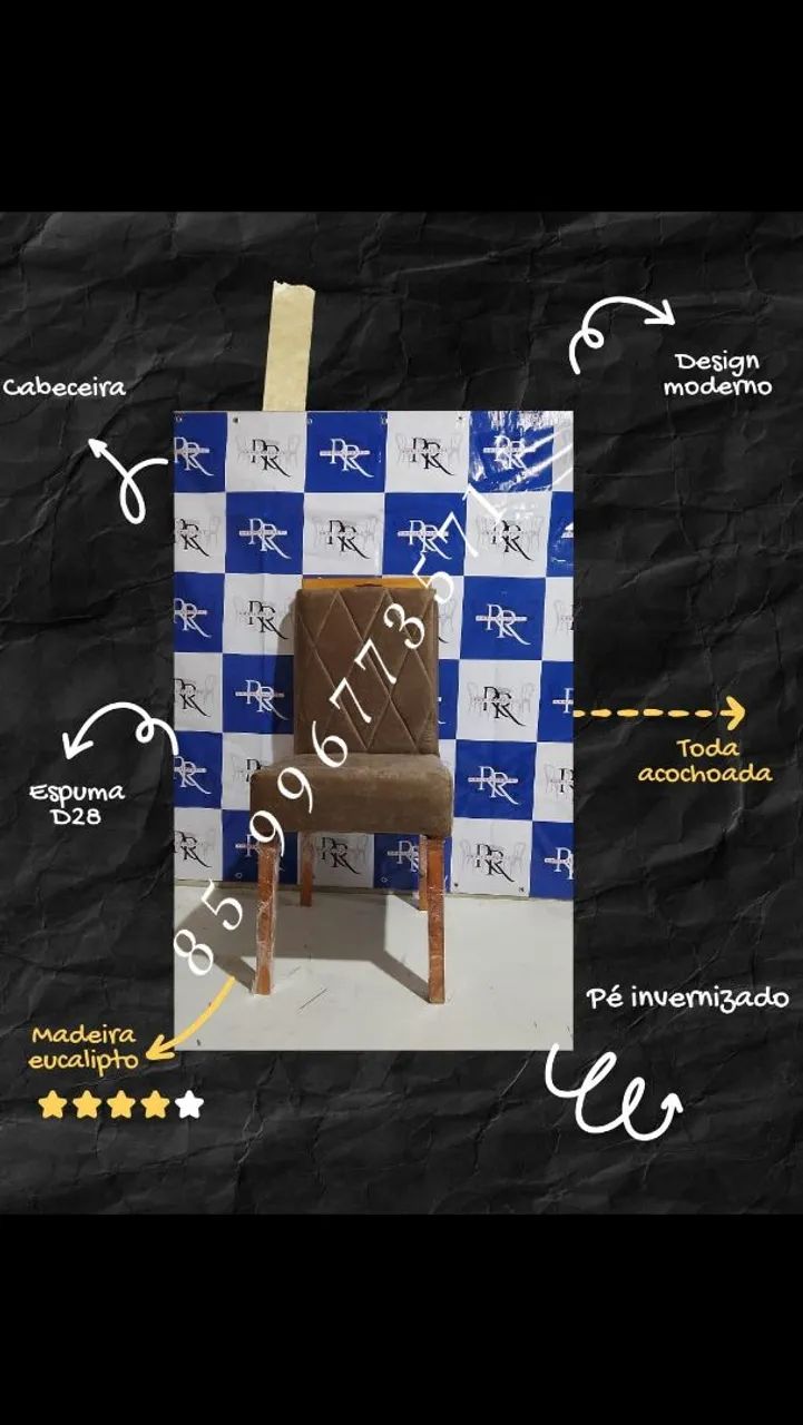 CADEIRAS COM DESIGN MORDENDO ENCANTADOR - Foto 3