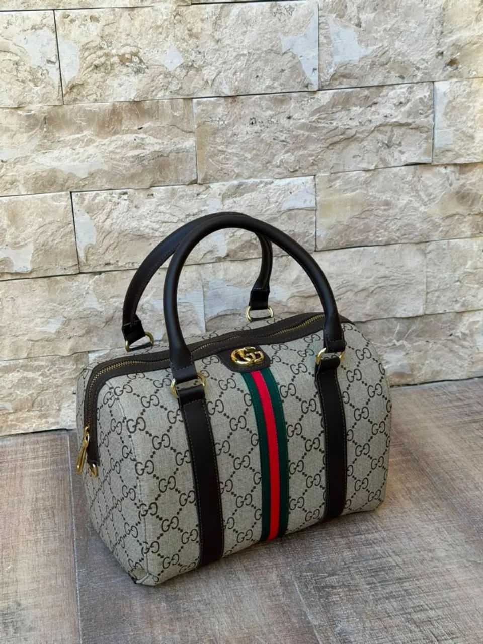 Bolsa Estilo GG Supreme Ophidia Boston Bag - Design Clássico e Elegante - Foto 5